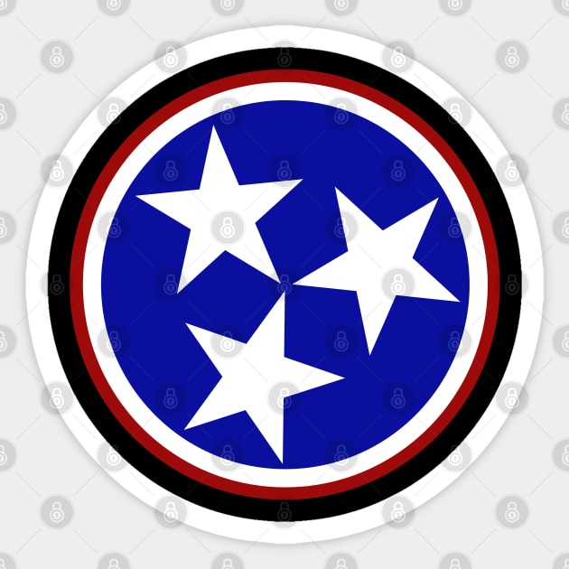 Tennessee State Flag Traditional Sticker by ilrokery